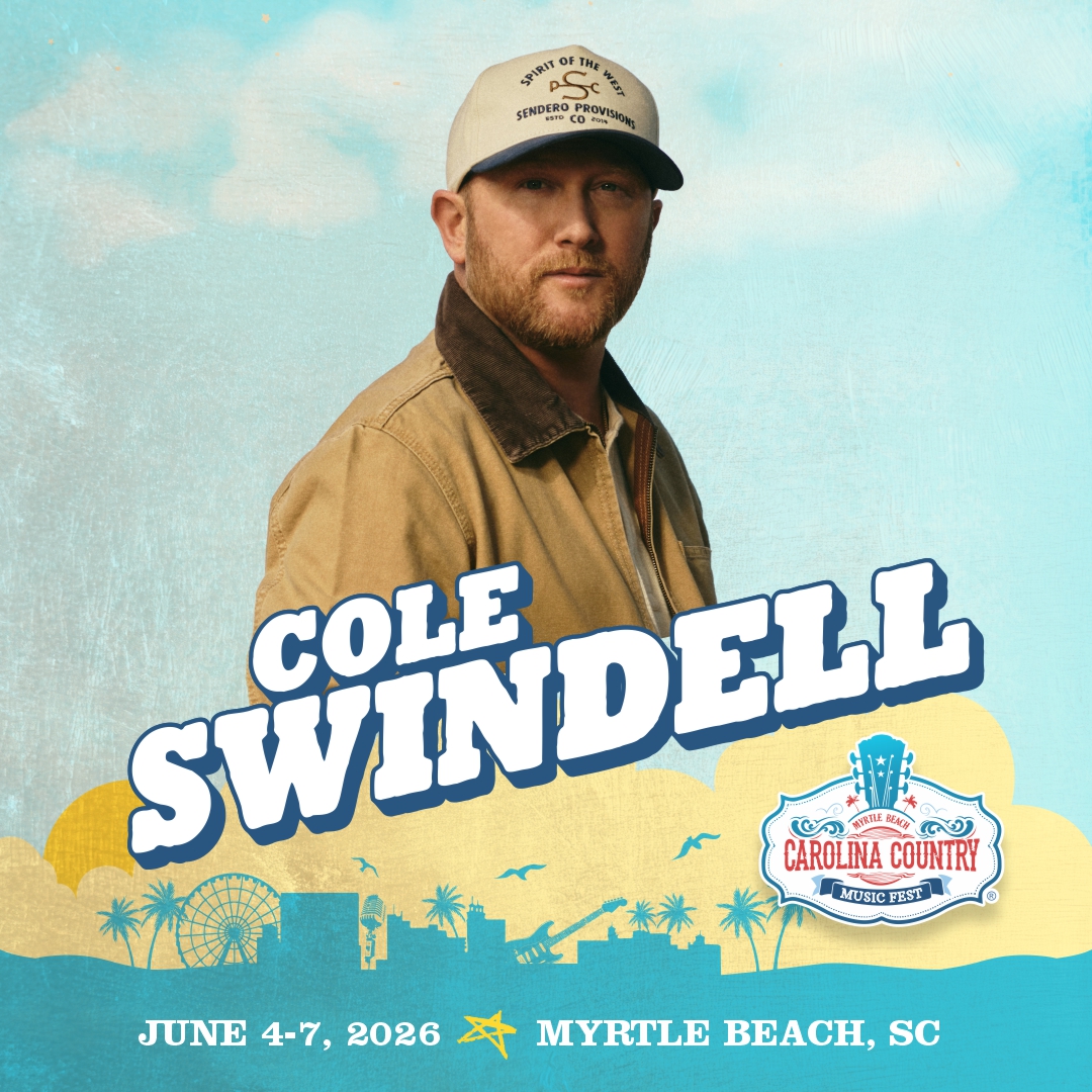 Cole Swindell is Coming to CCMF 2026! | Carolina Country Music Fest