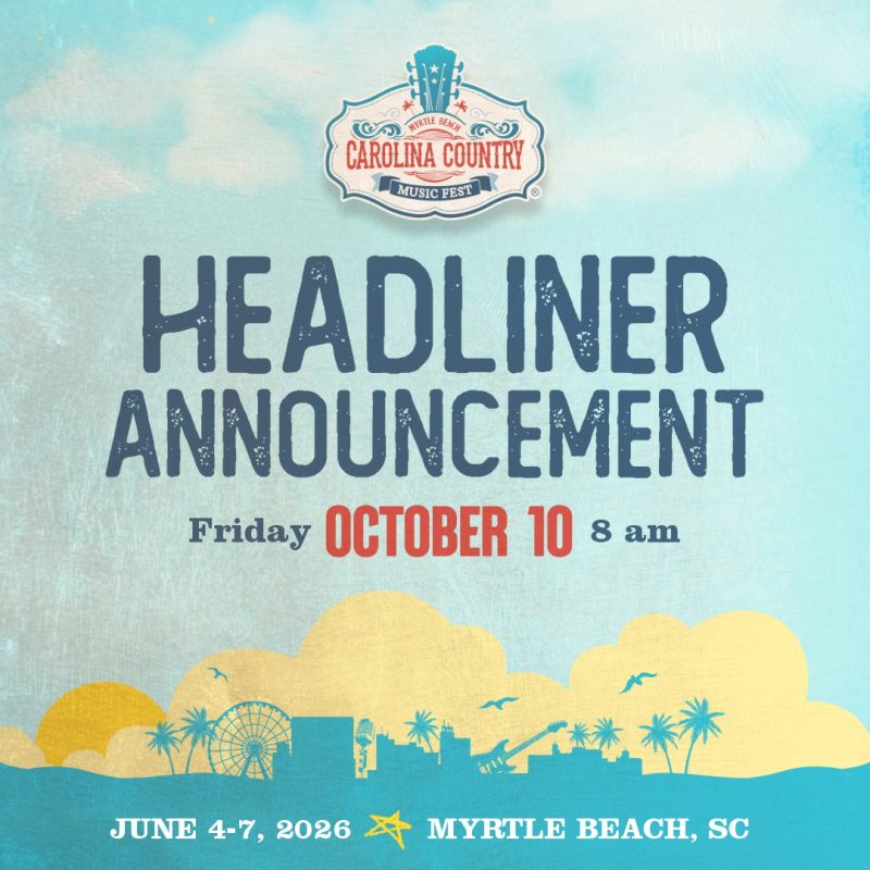 Fourth Headliner Coming Friday, Oct 10